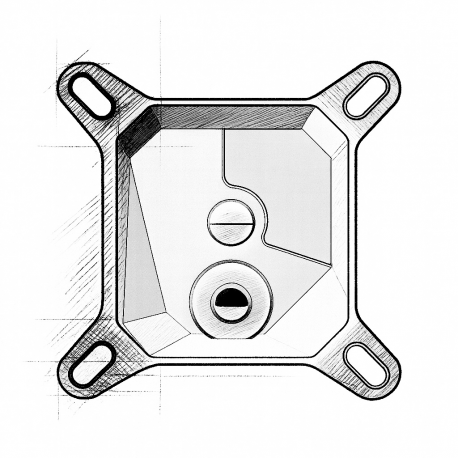 Waterblock CPU sur mesure