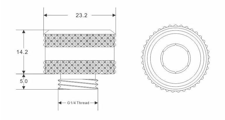 watercooling raccord fittings Bykski B-FTHTJ-L12-14-16